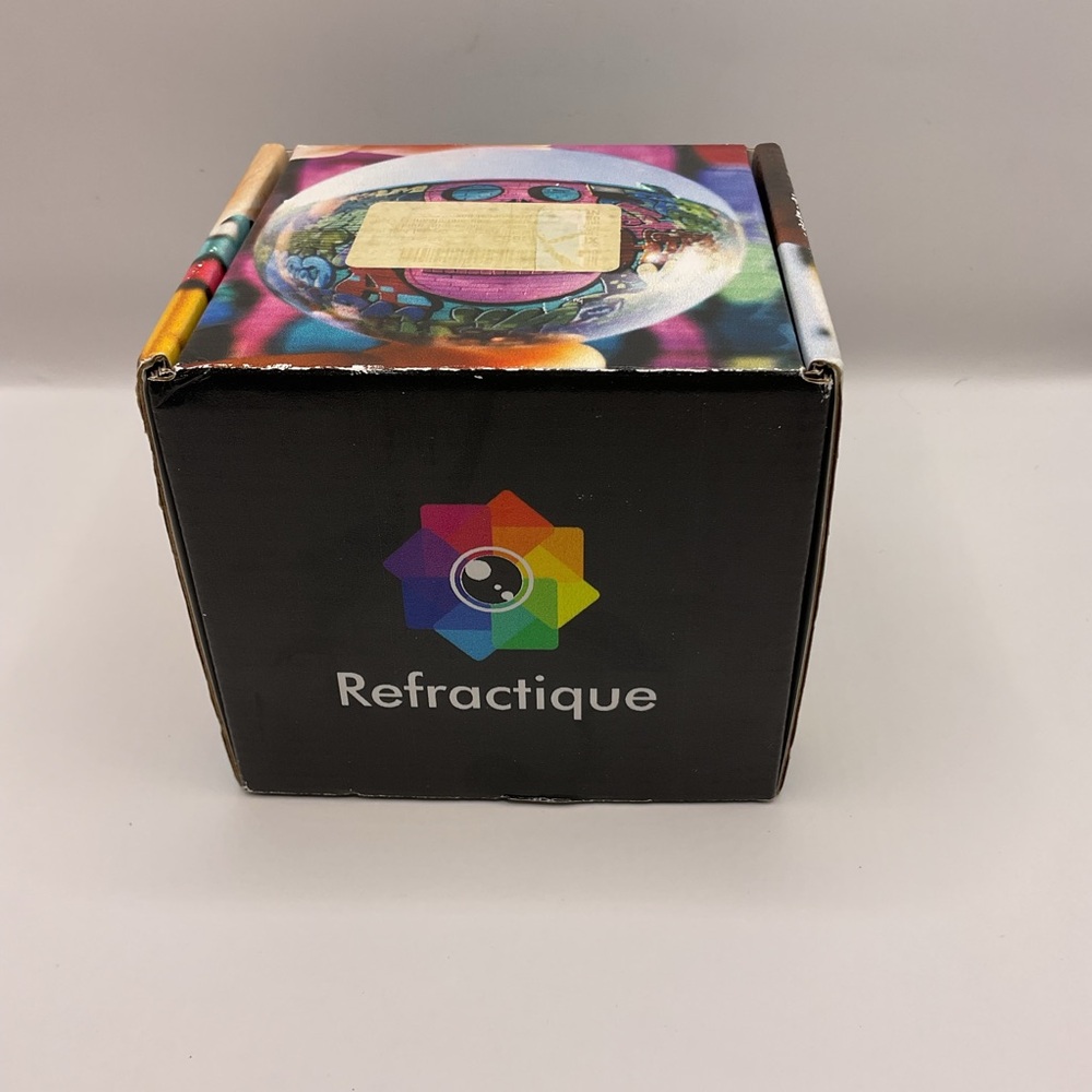 Black Decorative Photo Cube - Colorful Logo